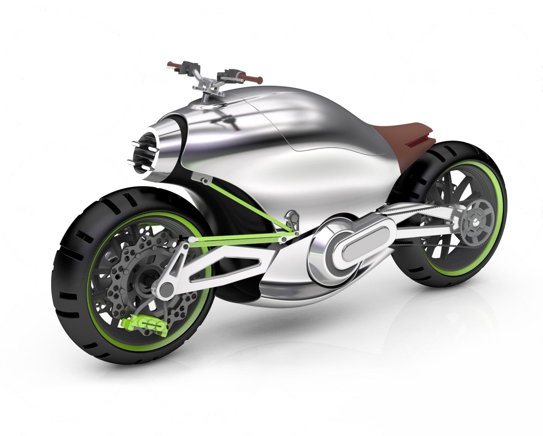 现代摩托车3d模型下载