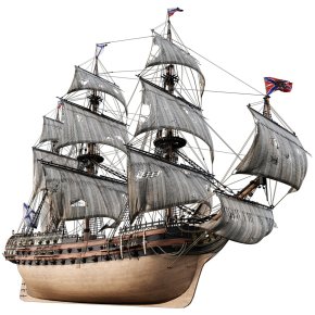 旗舰彼得1号英格曼兰帆船（1715） 3d模型下载