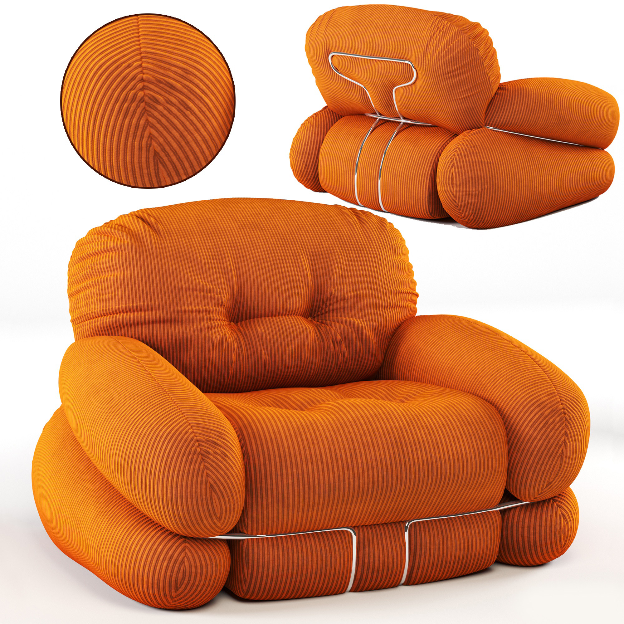 Piazzesi 扶手椅3d模型下载