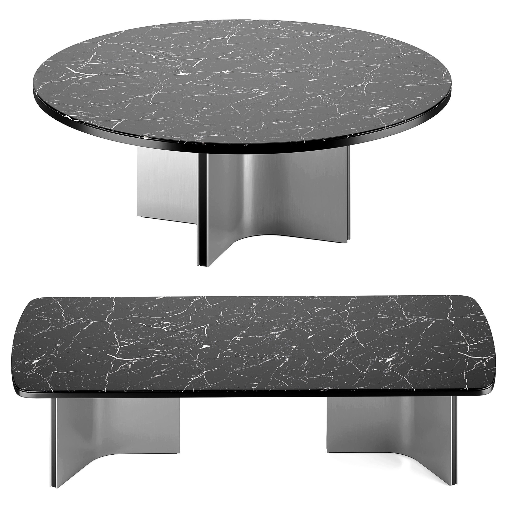 Minotti 现代大理石餐桌3d模型下载