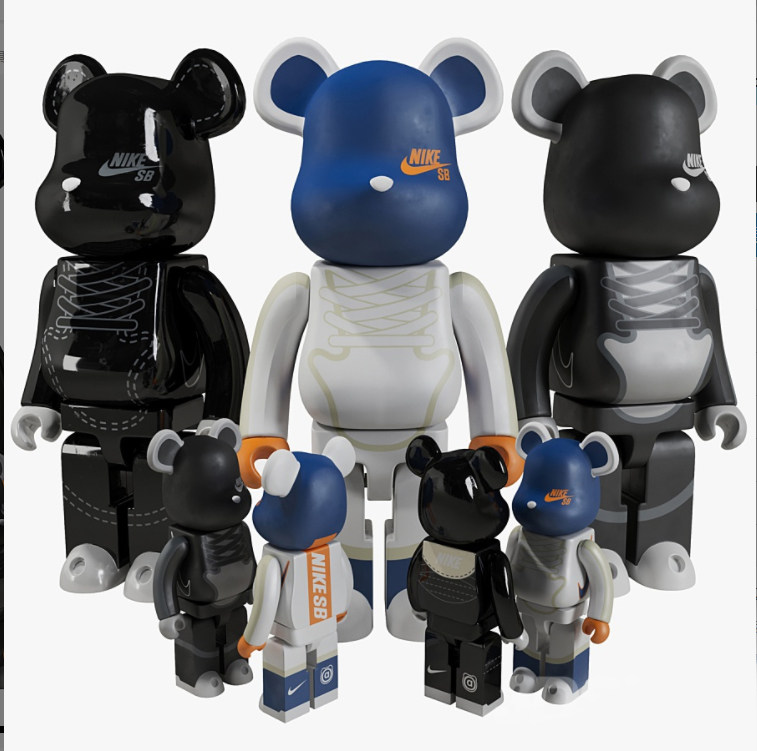 Bearbrick 耐克3d模型下载