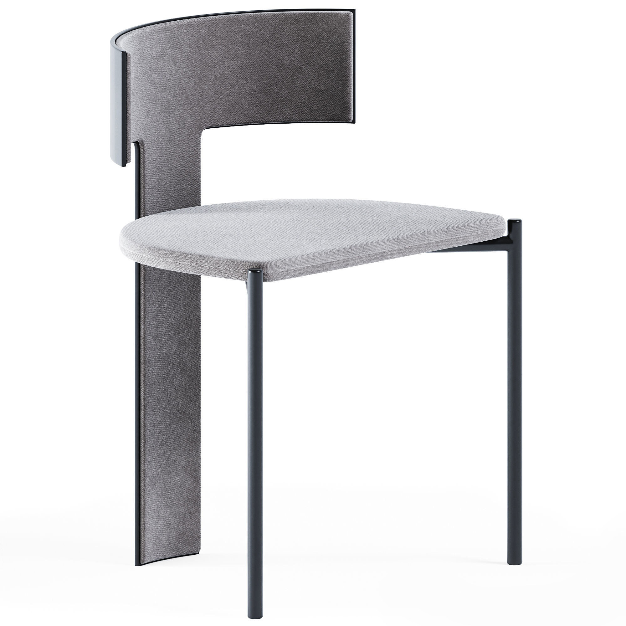 Baxter 现代简约餐椅3d模型下载