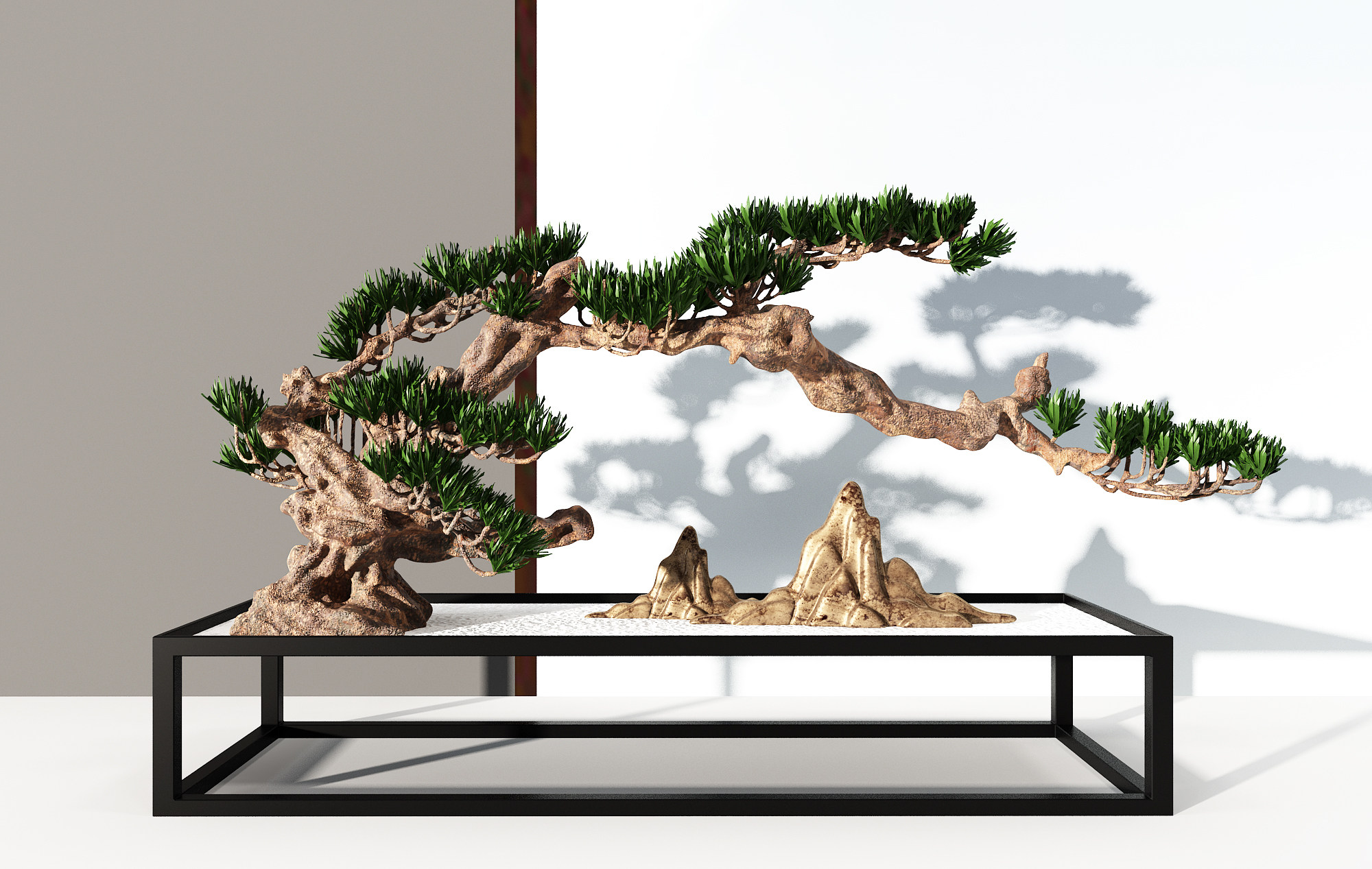 新中式松树 3d模型下载