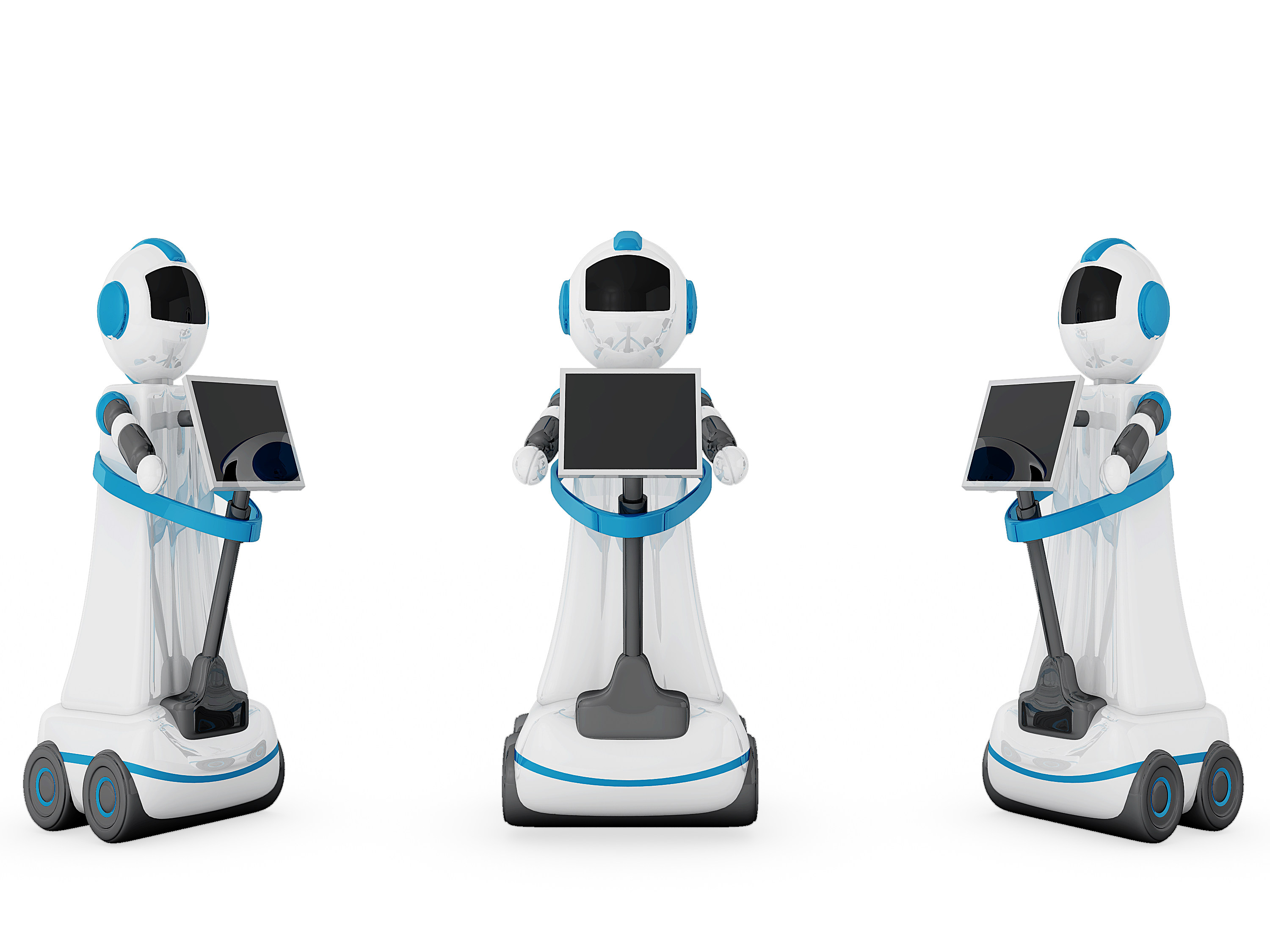 现代人工智能对话机器人3d模型下载