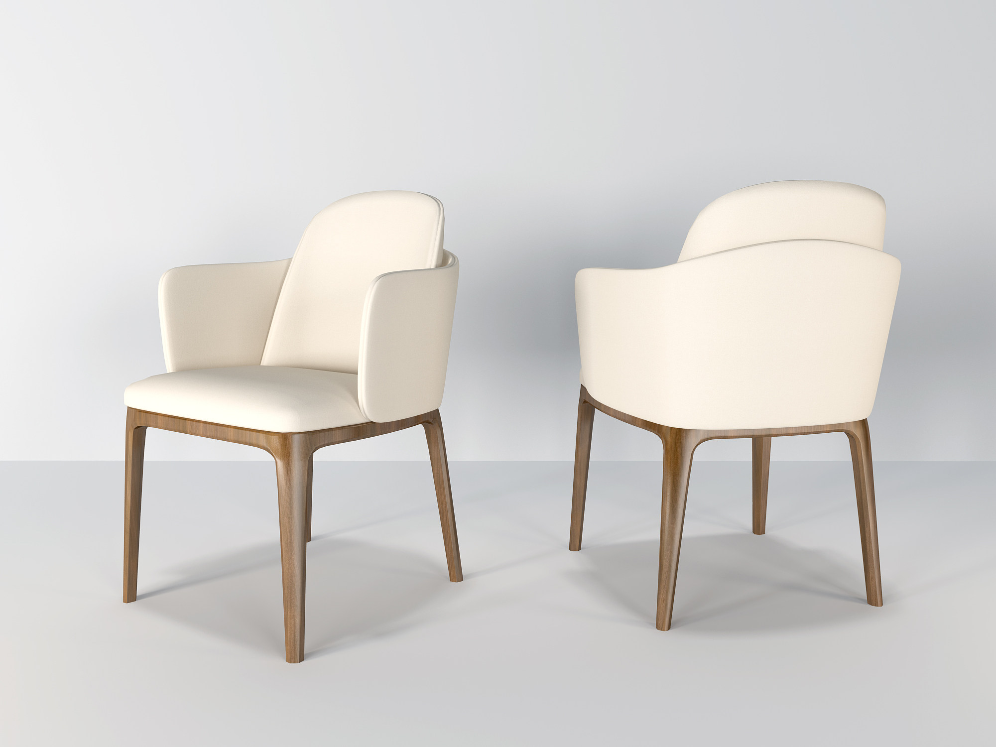 北欧现代单人椅子3d模型下载