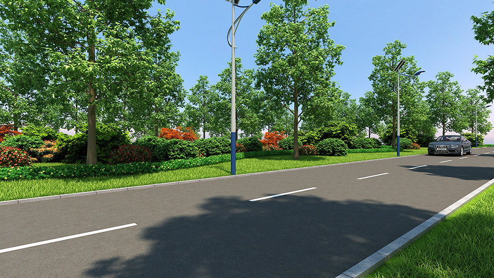 道路景观3d模型下载