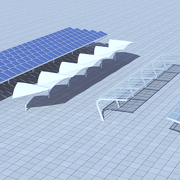 遮阳棚3d模型下载