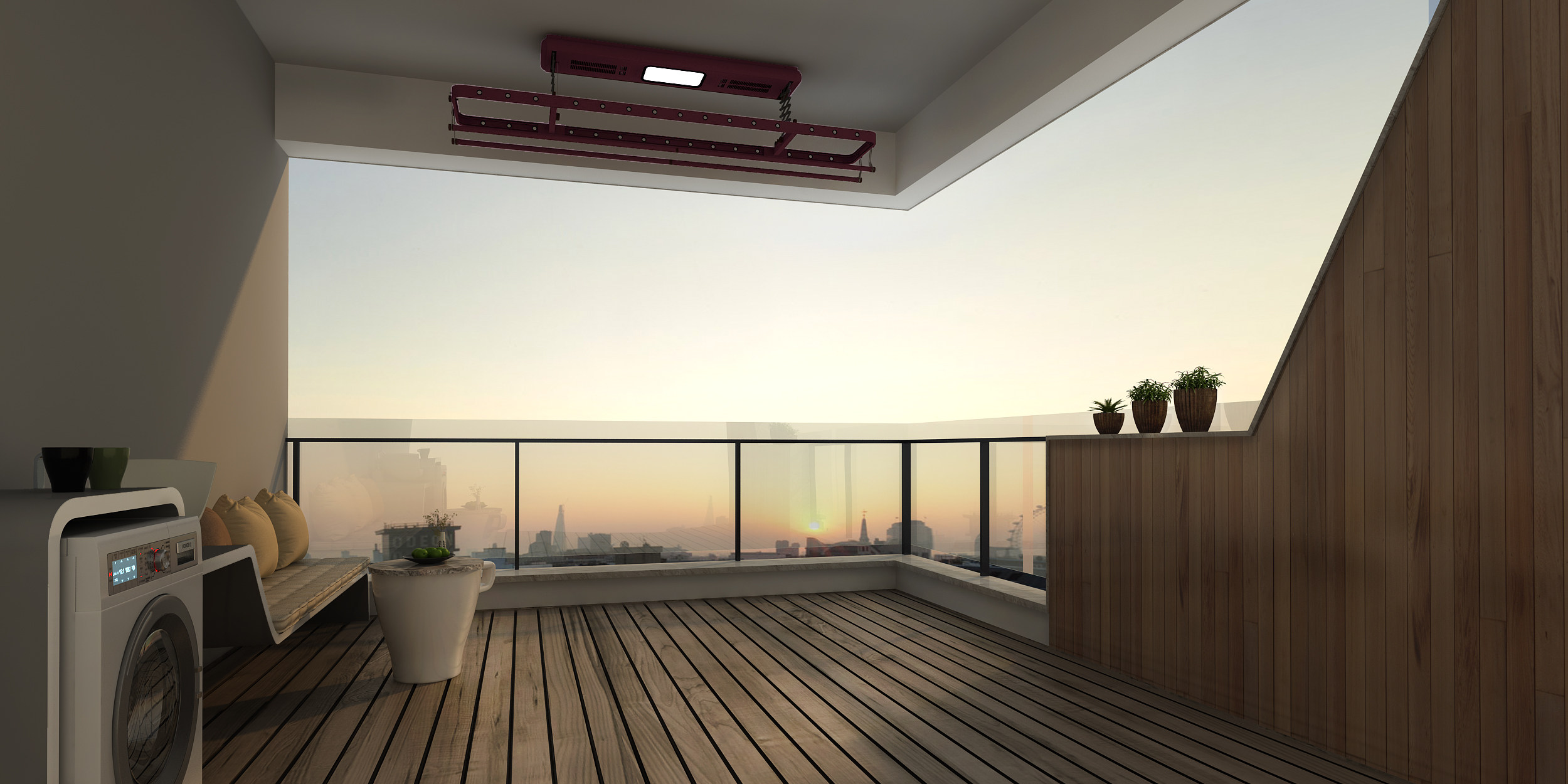 阳台空间模型 3d模型下载