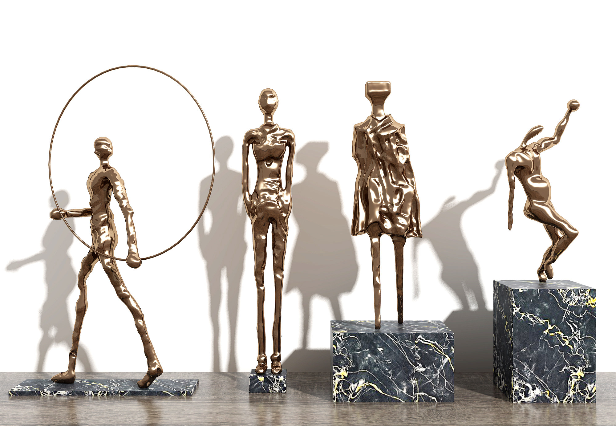 人物雕塑雕像摆台艺术品3d模型下载
