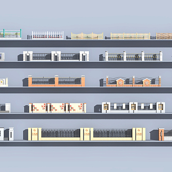 欧式铁艺栏杆护栏围栏 3d模型下载