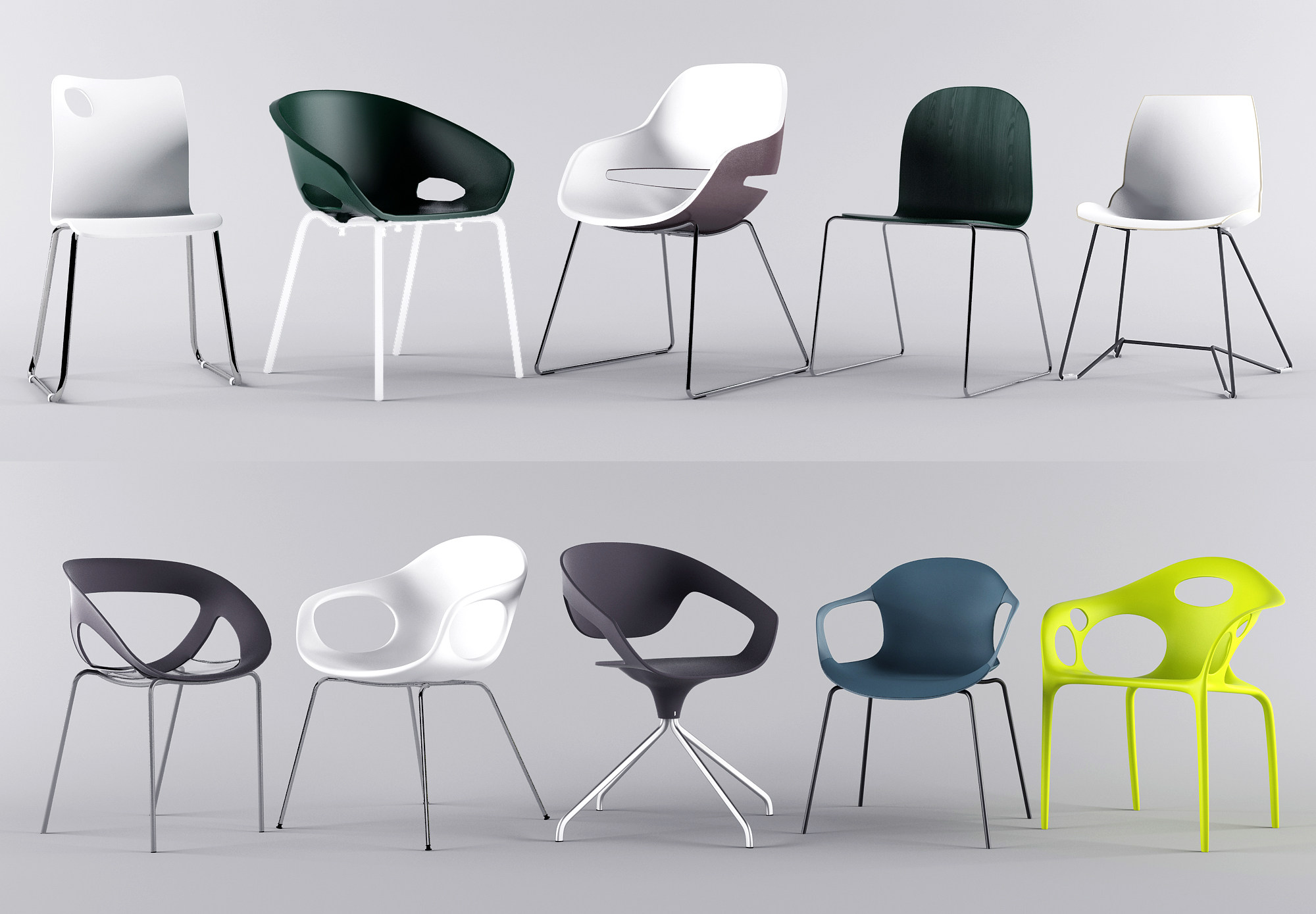 现代办公椅，椅子休闲椅3d模型下载