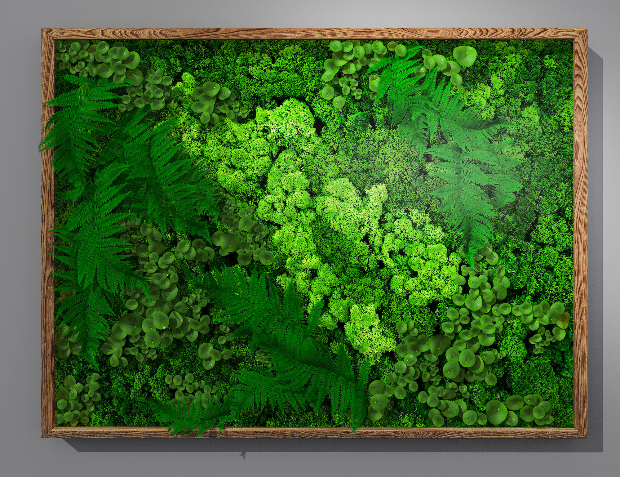 现代现代绿植墙，植物墙，3d模型下载