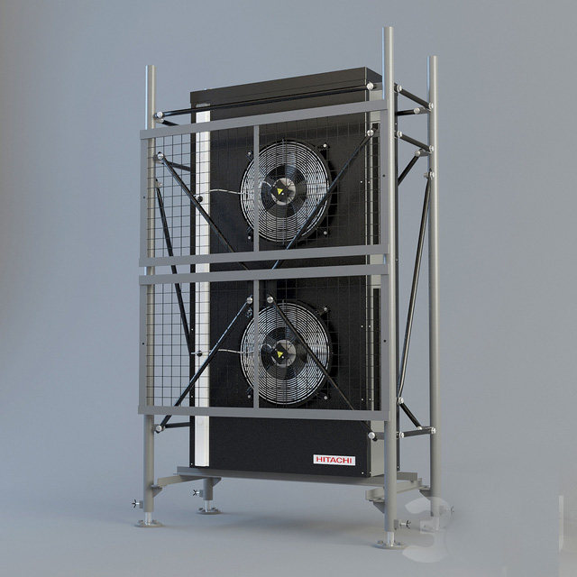 空调室外机3d模型下载