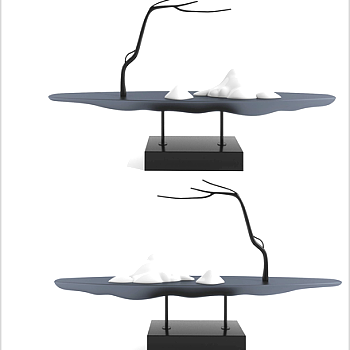 新中式摆件摆台，3d模型下载