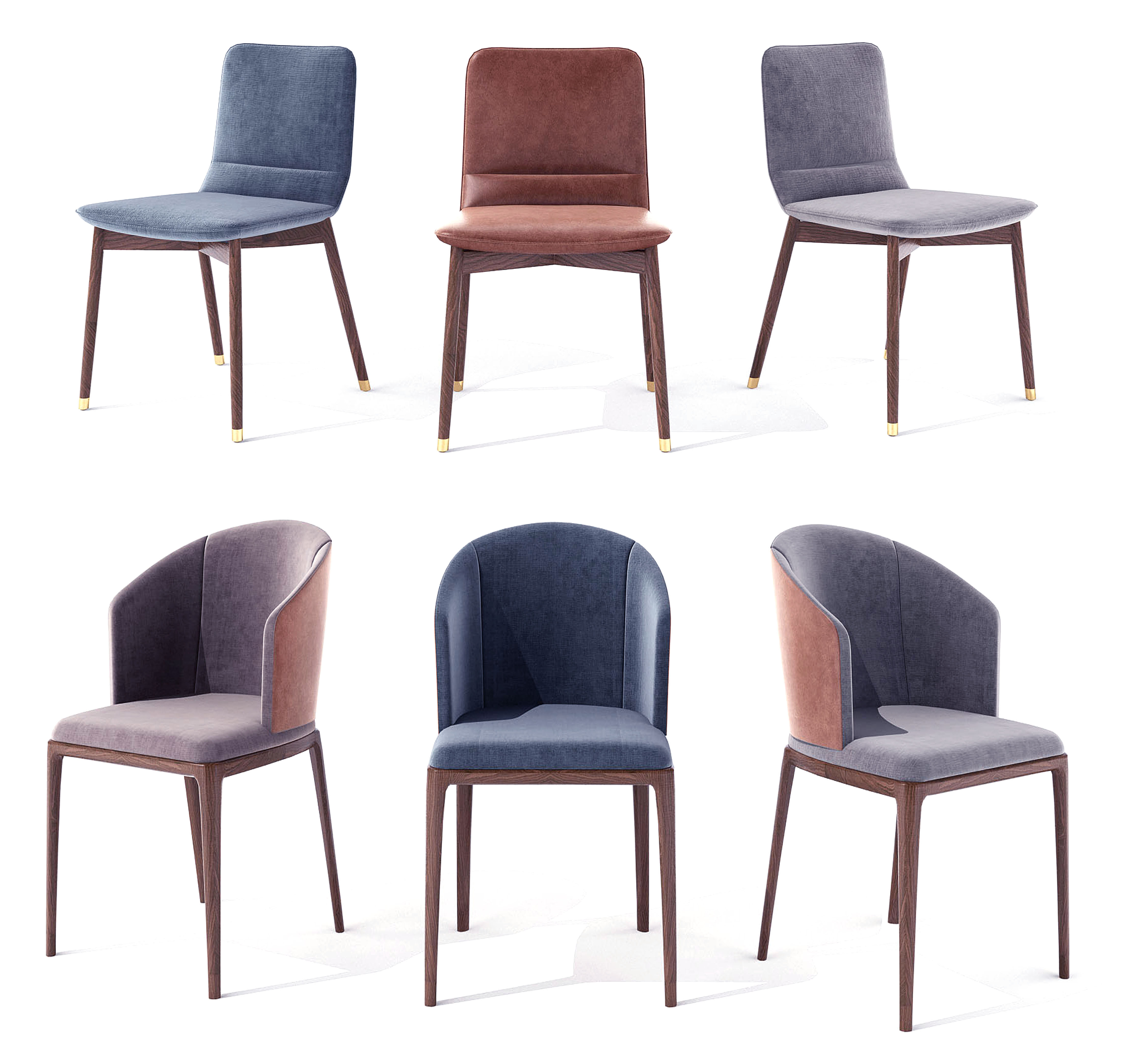 现代椅子，单椅，餐椅3d模型下载