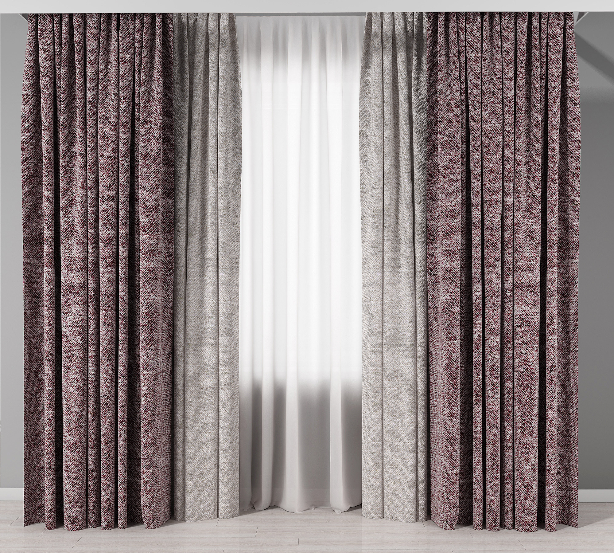 窗帘，垂帘3d模型下载