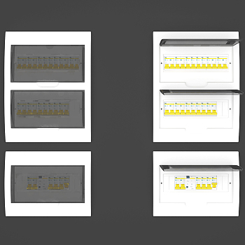 电闸表，电表箱，电闸箱子3d模型下载