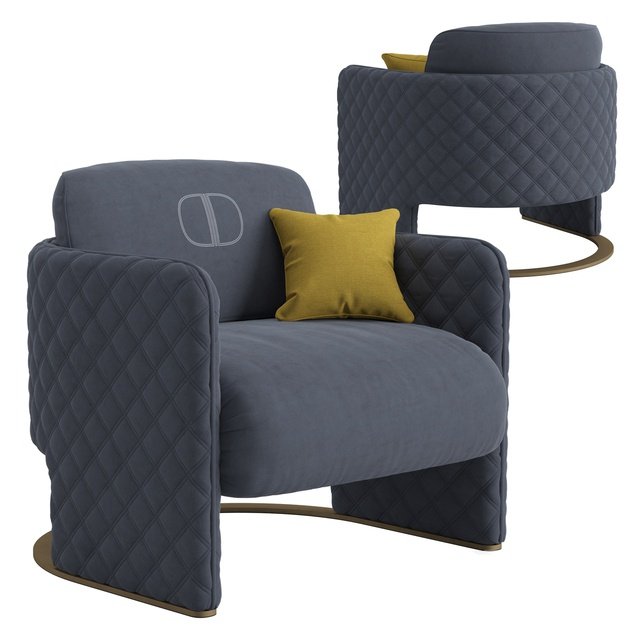 代托纳·艾米扶手椅，单人沙发3d模型下载