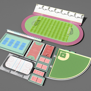 体育场馆3d模型下载