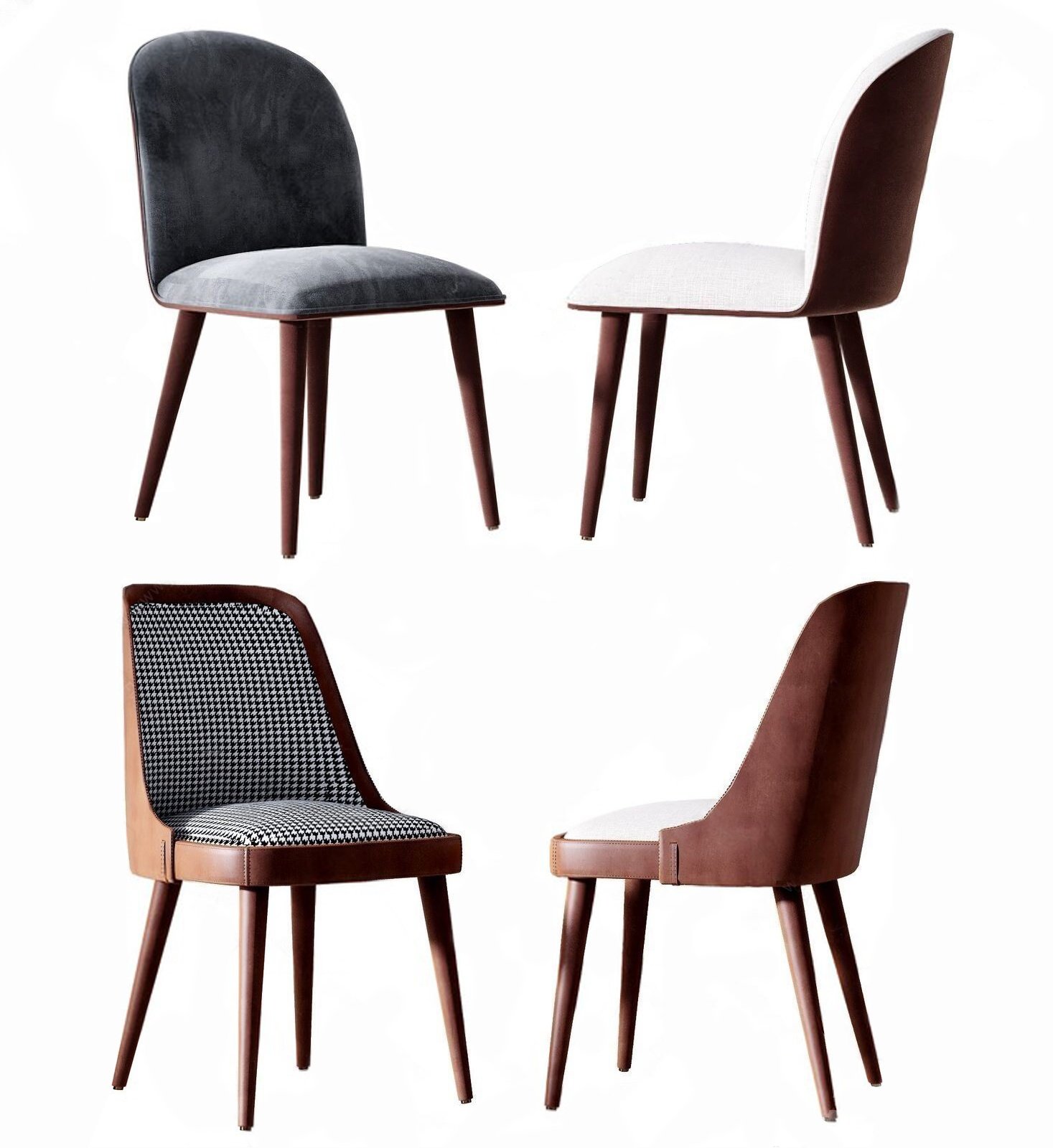 单椅，椅子，餐椅3d模型下载