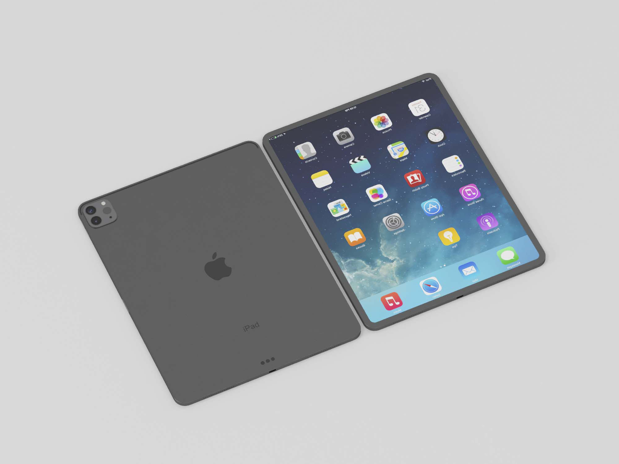 苹果iPad，平板电脑 (1)3d模型下载