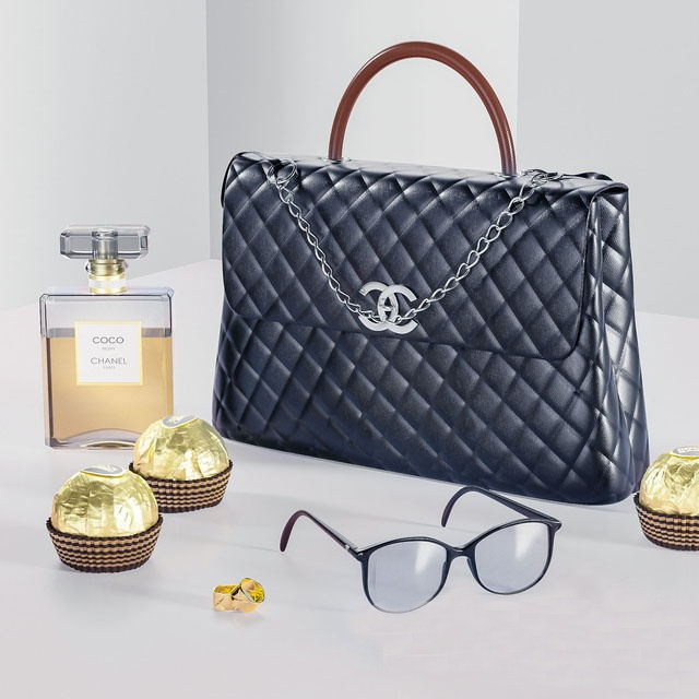 女士包包，香奈尔香水，眼镜 3d模型下载