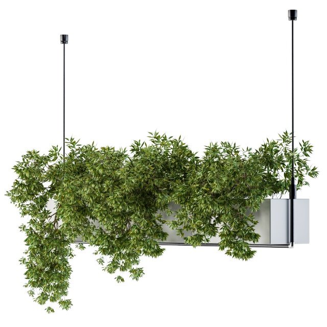 绿植吊篮，植物花槽3d模型下载