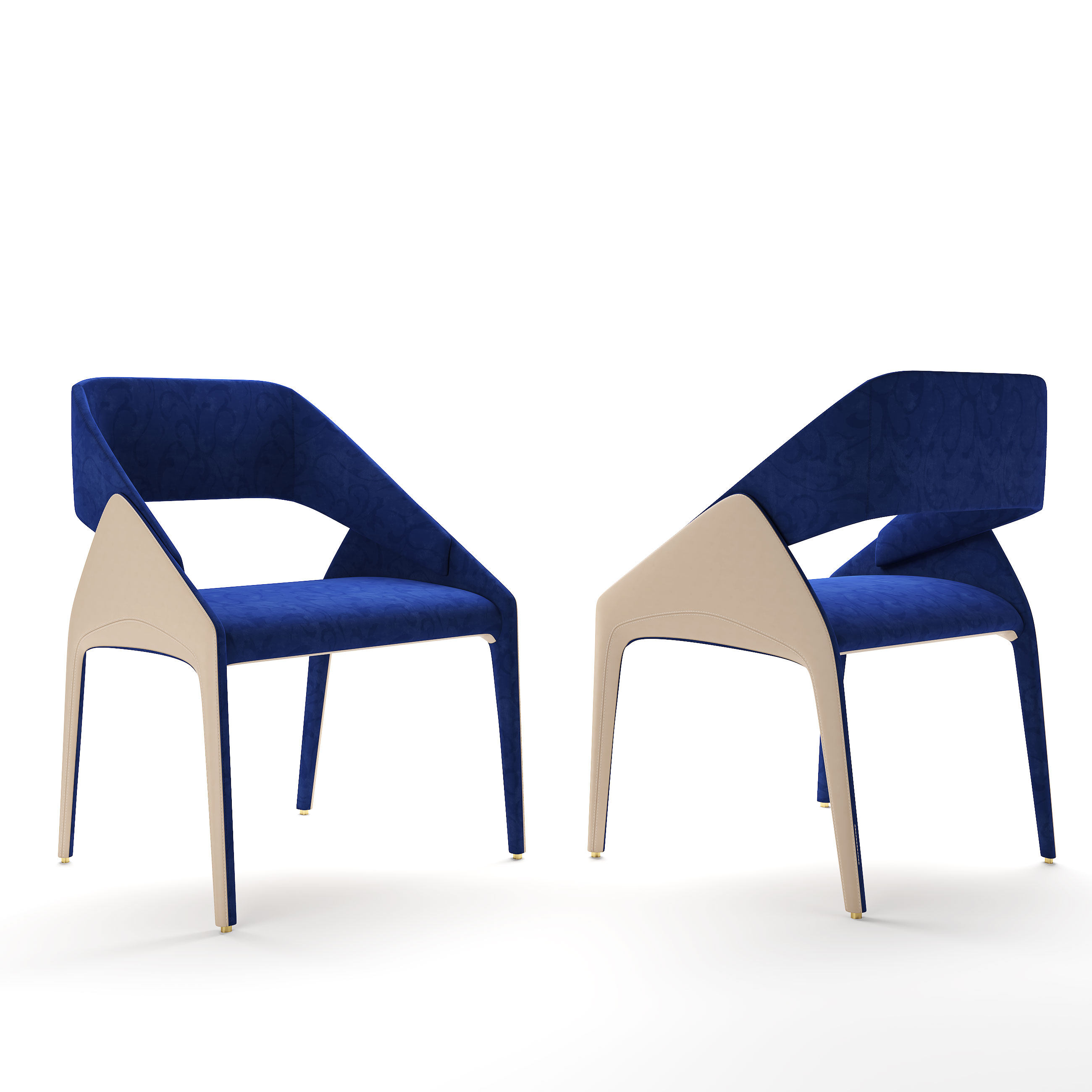轻奢单椅，餐椅，椅子3d模型下载