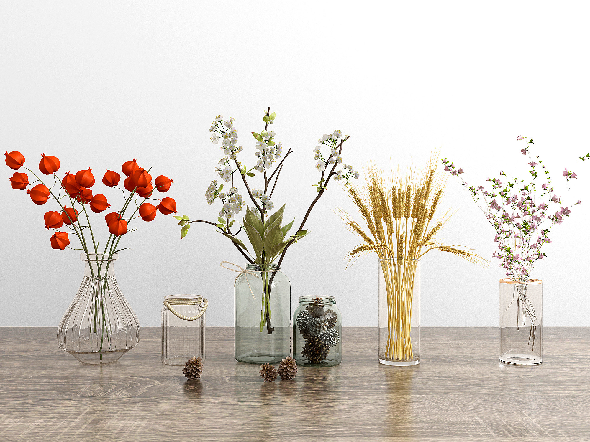 现代玻璃花瓶 3d模型下载