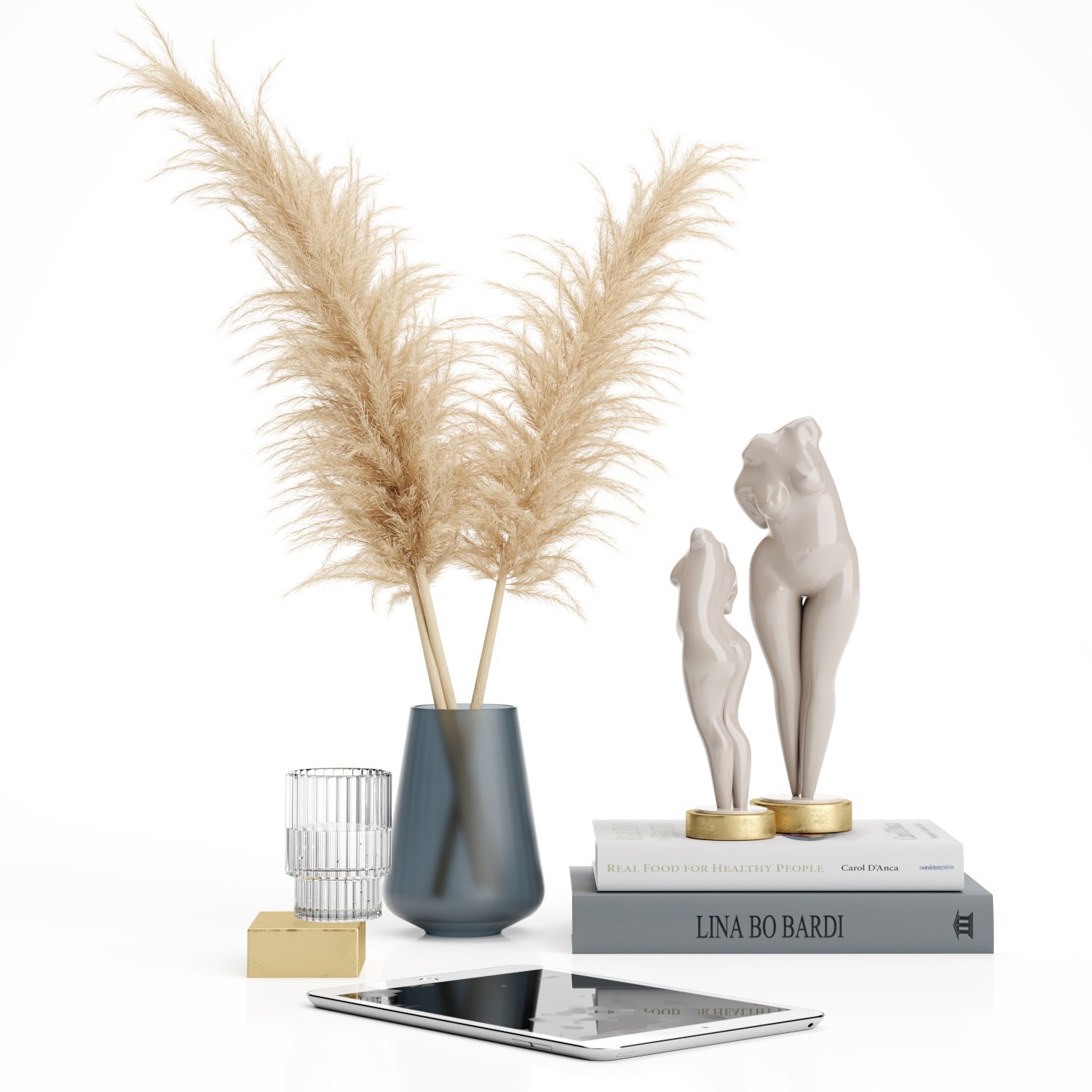 平板电脑雕塑植物抽象人物雕塑摆件3d模型下载