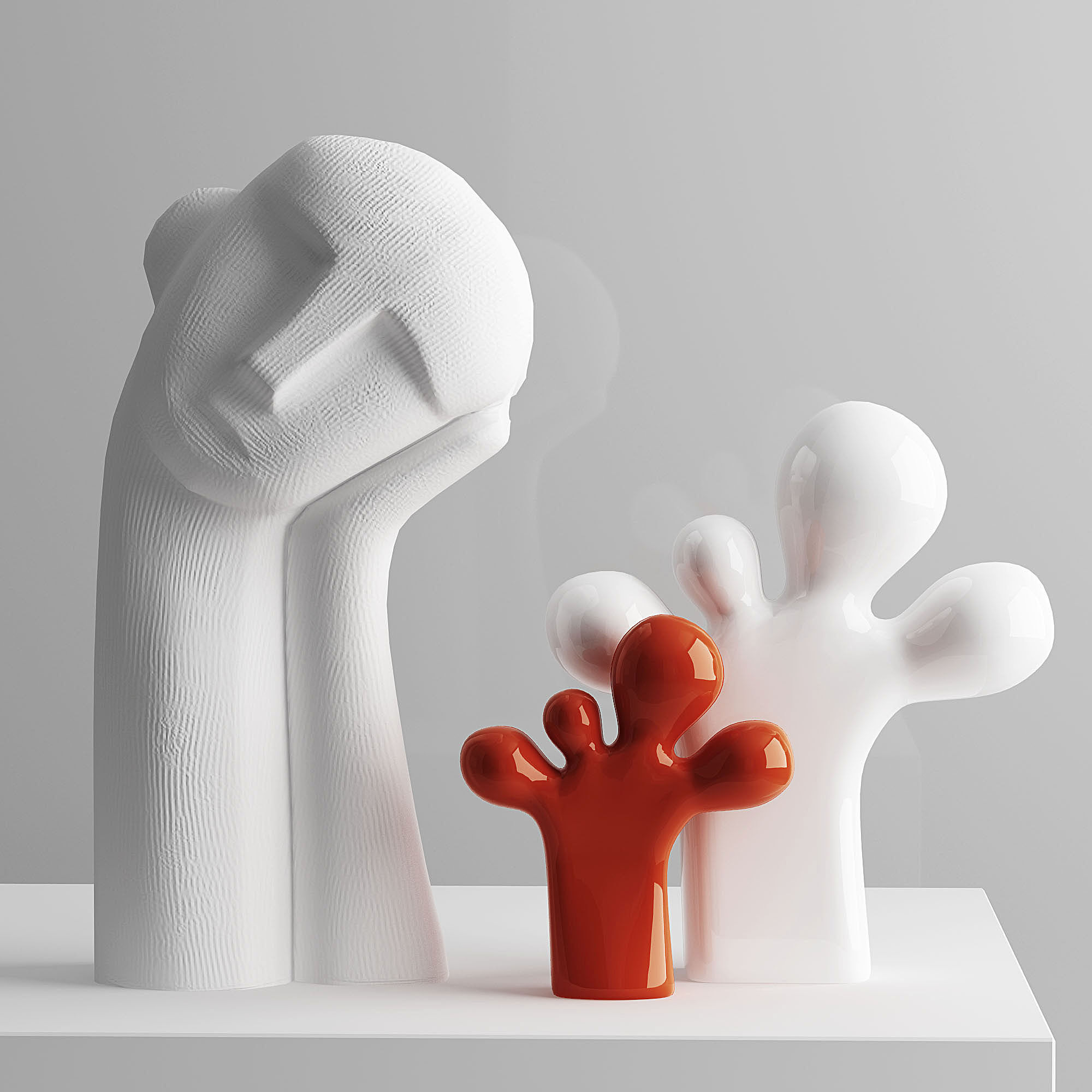 现代雕塑3d模型下载
