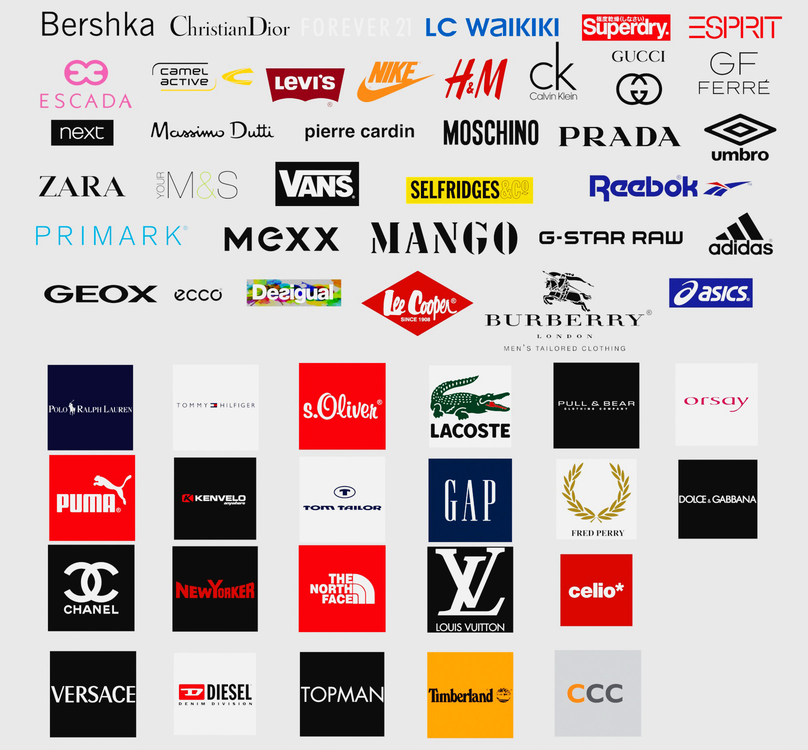 现代店铺服装商标，logo广告3d模型下载
