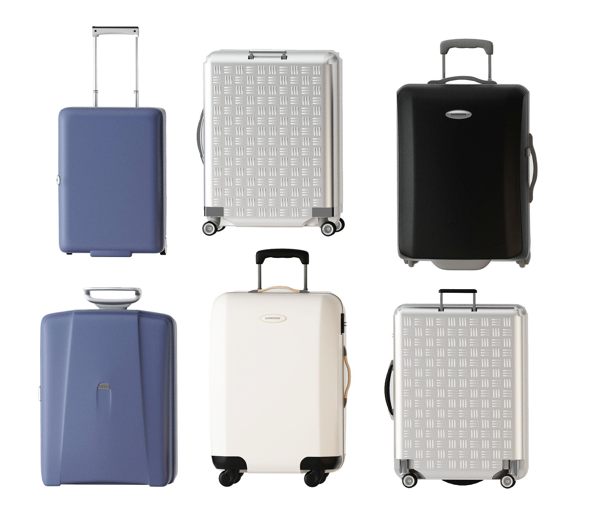 现代行李箱3d模型下载
