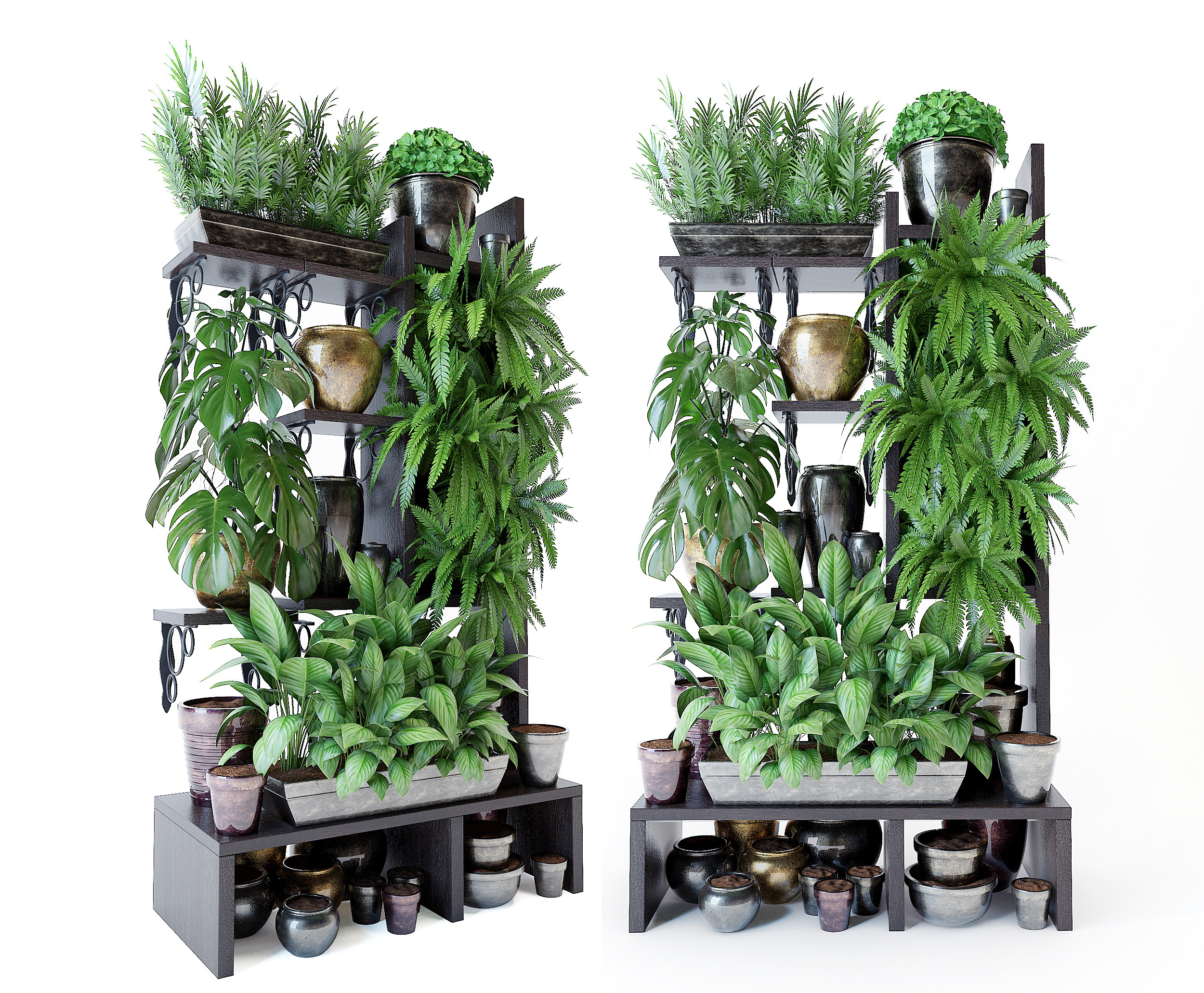 现代绿植，盆栽，3d模型下载