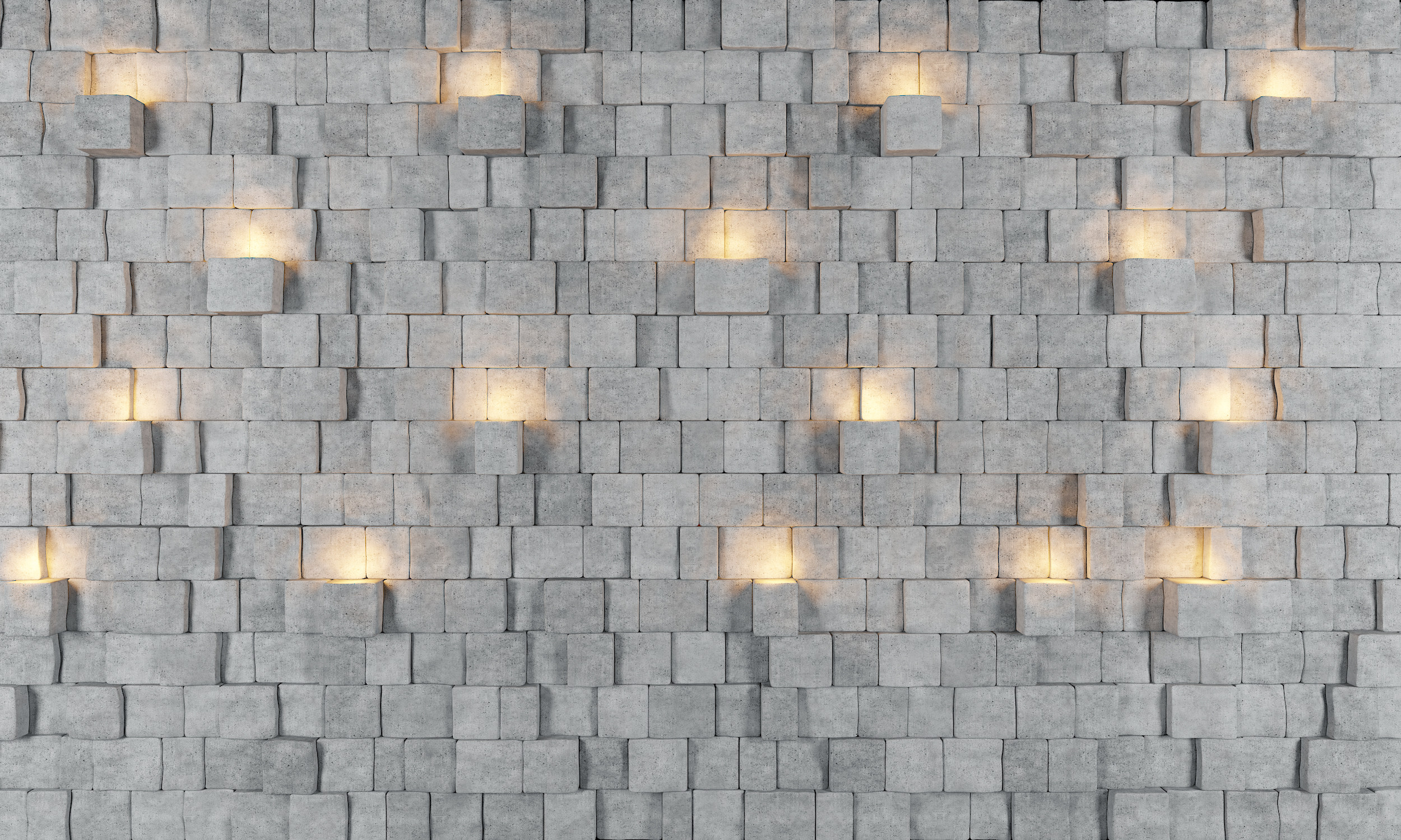 现代石头砖墙背景墙3d模型下载