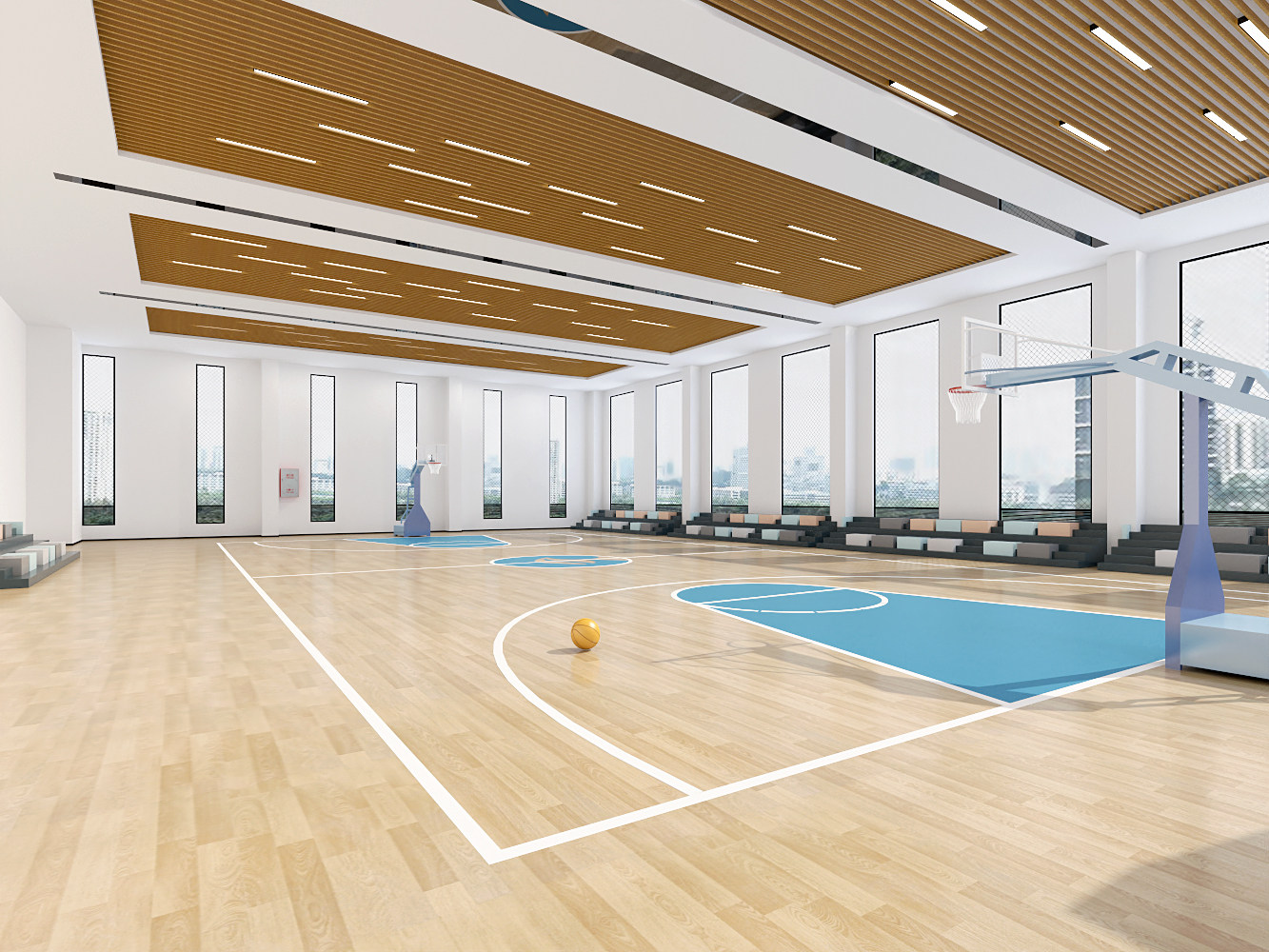 篮球场，篮球馆3d模型下载