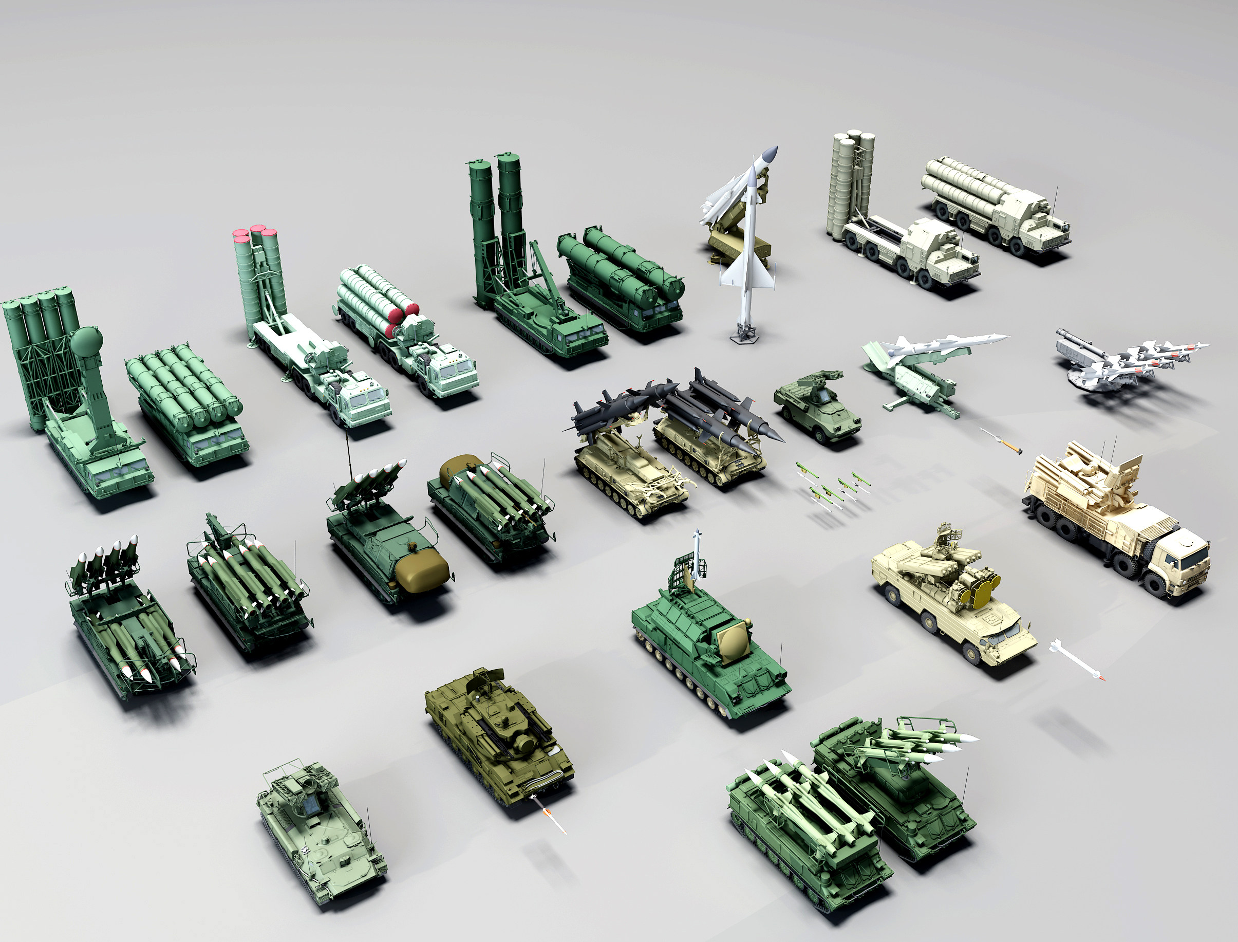 现代军事武器导弹发射车，坦克装甲车导弹3d模型下载