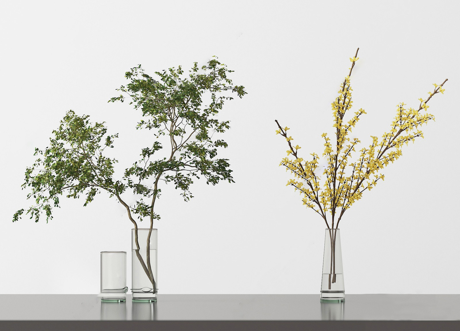 26现代水生植物玻璃瓶植物vr3d模型下载