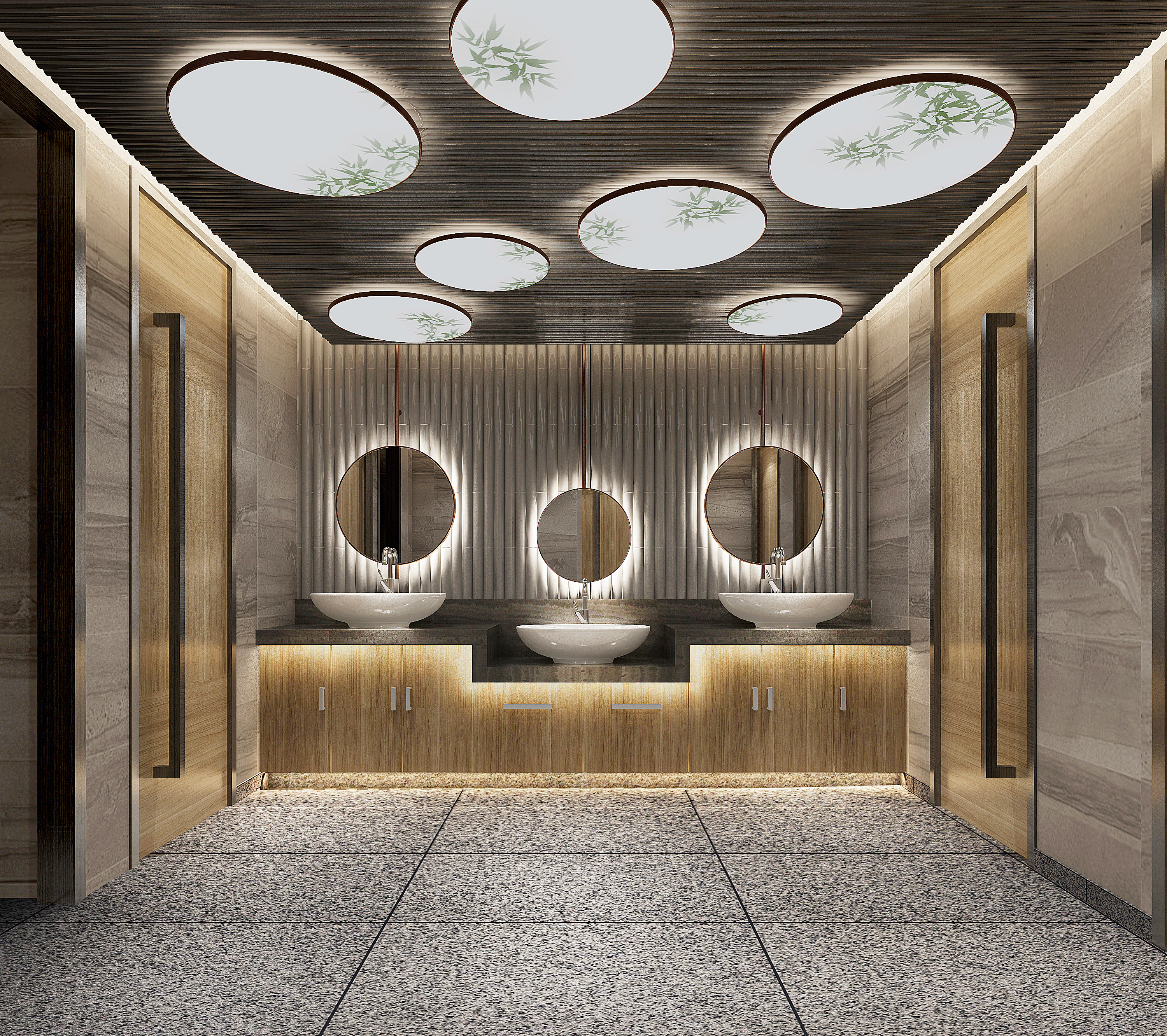 新中式酒店卫生间3d模型下载