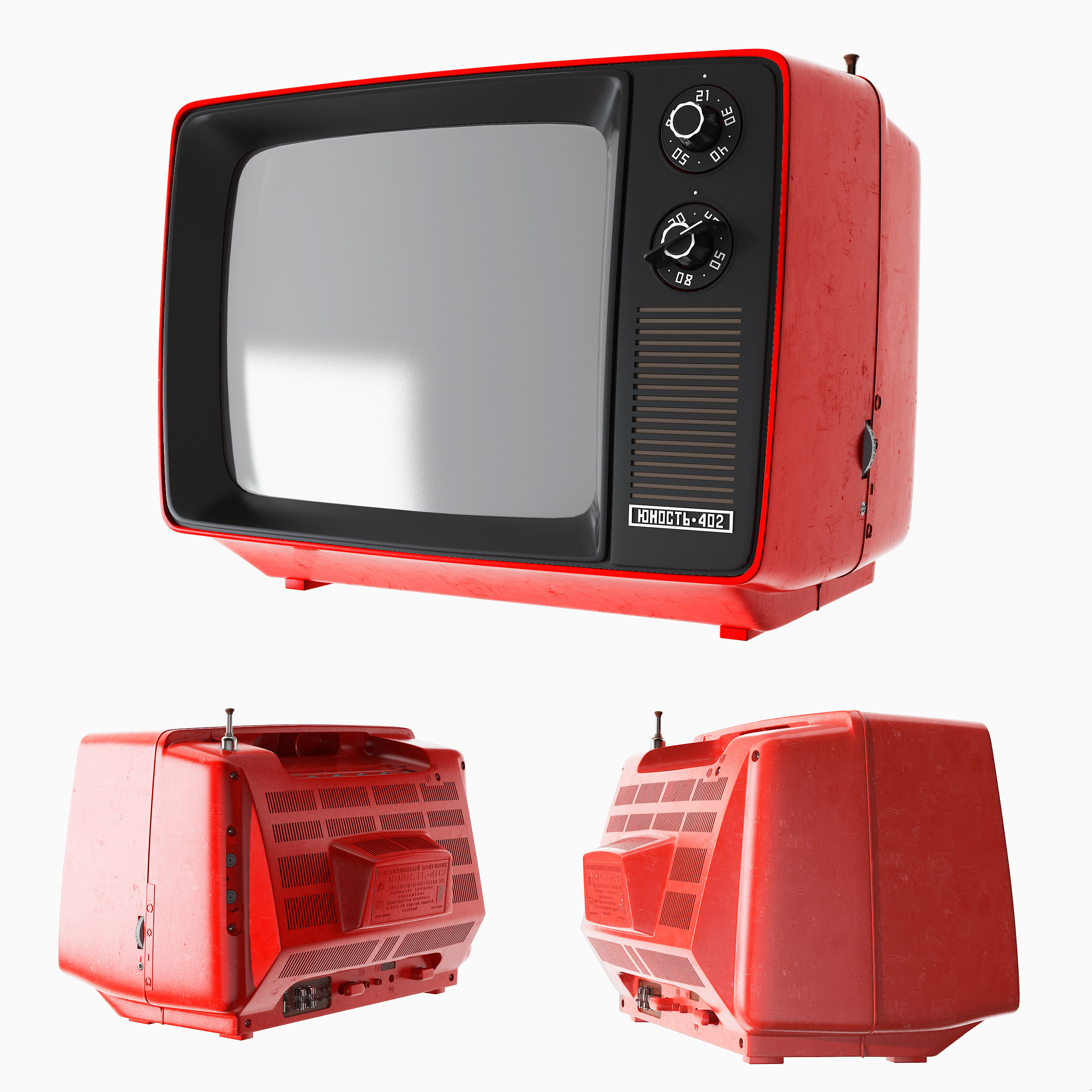 现代复古个性电视3d模型下载