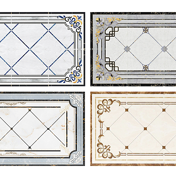 简欧拼花瓷砖3d模型下载