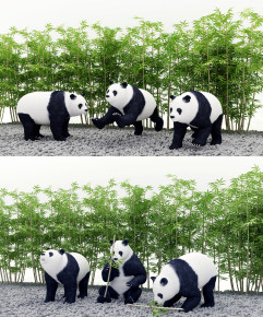 现代熊猫3d模型下载
