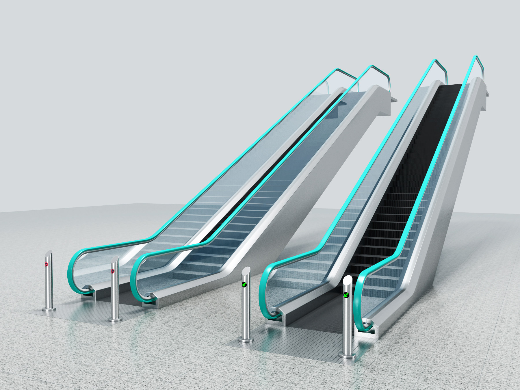 现代商场扶手电梯，滚梯楼梯电梯3d模型下载