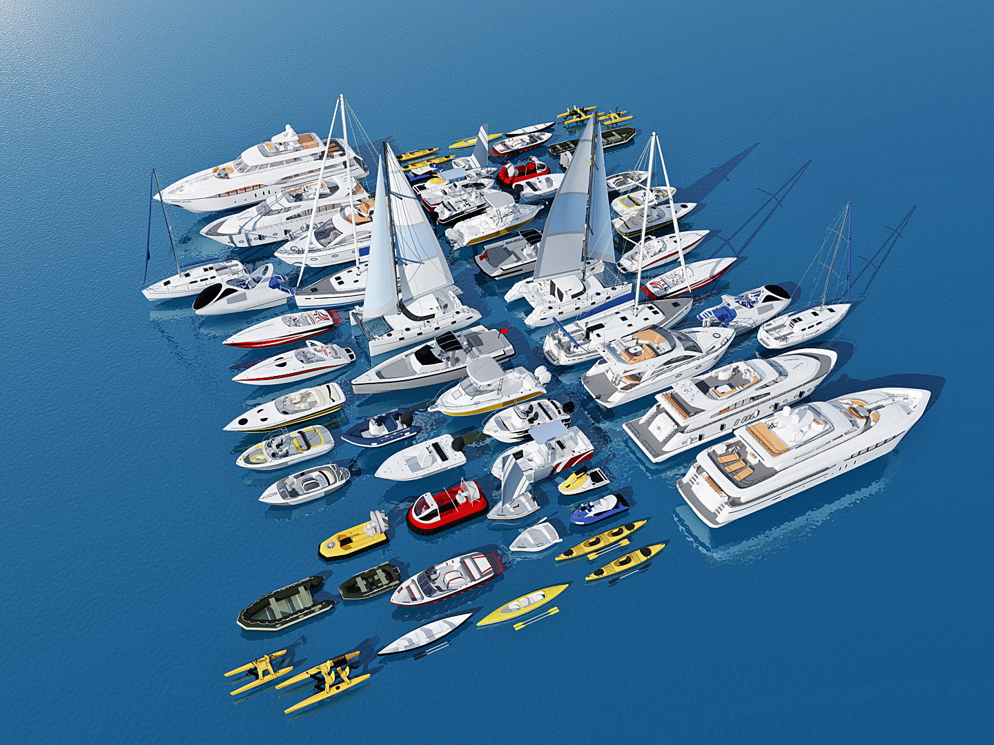 现代游艇3d模型下载