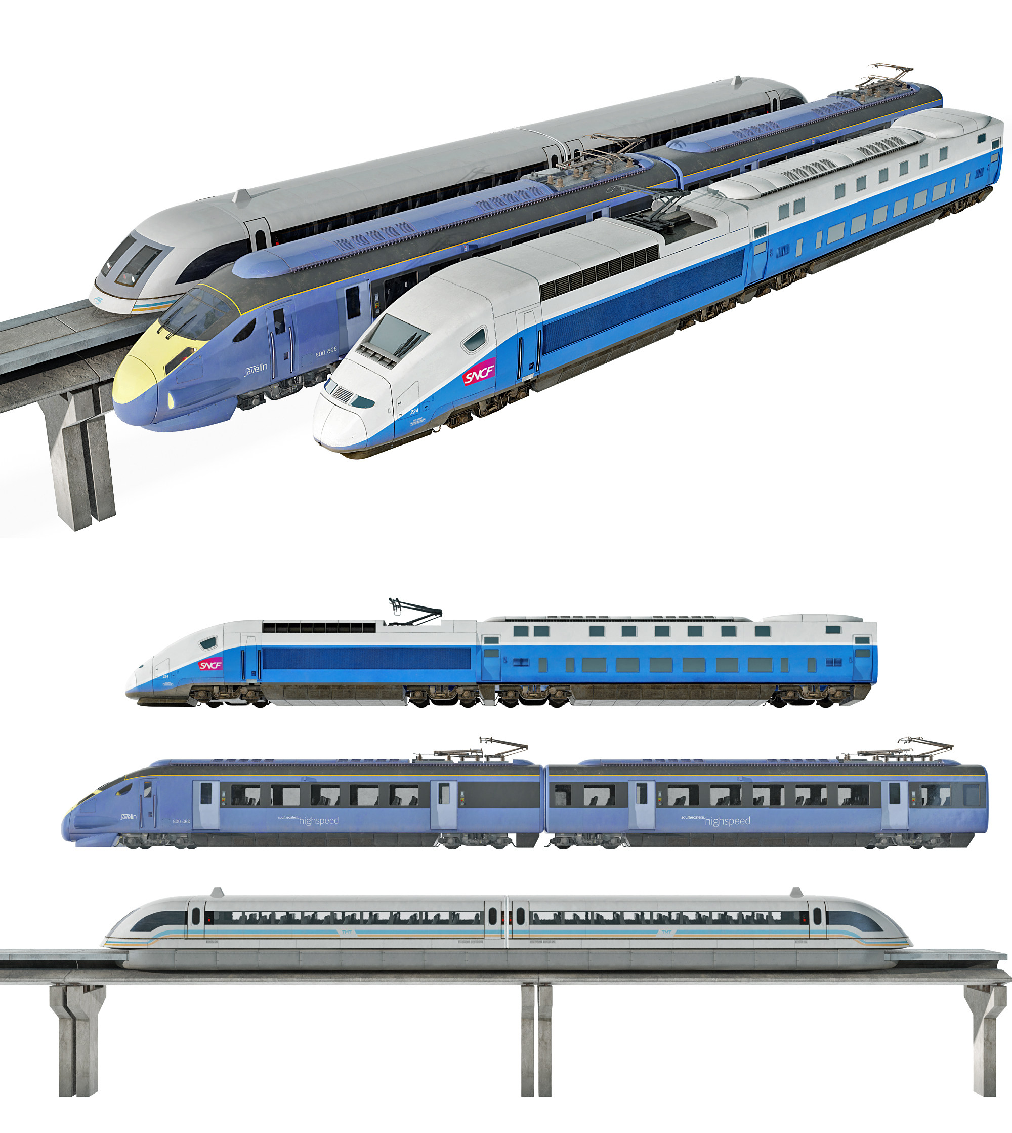 现代高铁3d模型下载