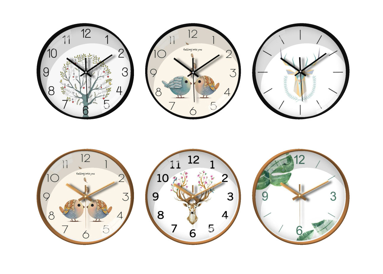 北欧现代石英钟，钟表，挂钟su草图模型下载