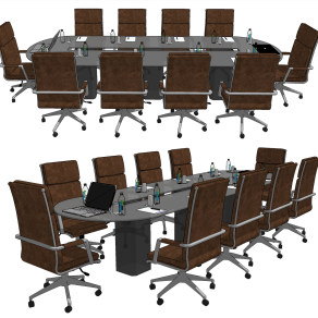 会议桌,会议桌椅su草图模型下载