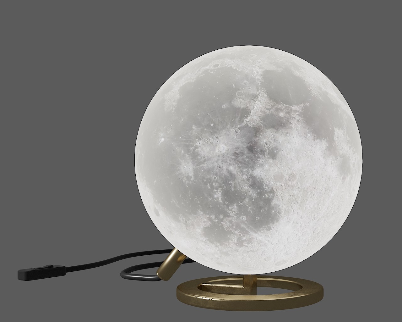 Moon light月球月亮台灯, 台灯su草图模型下载