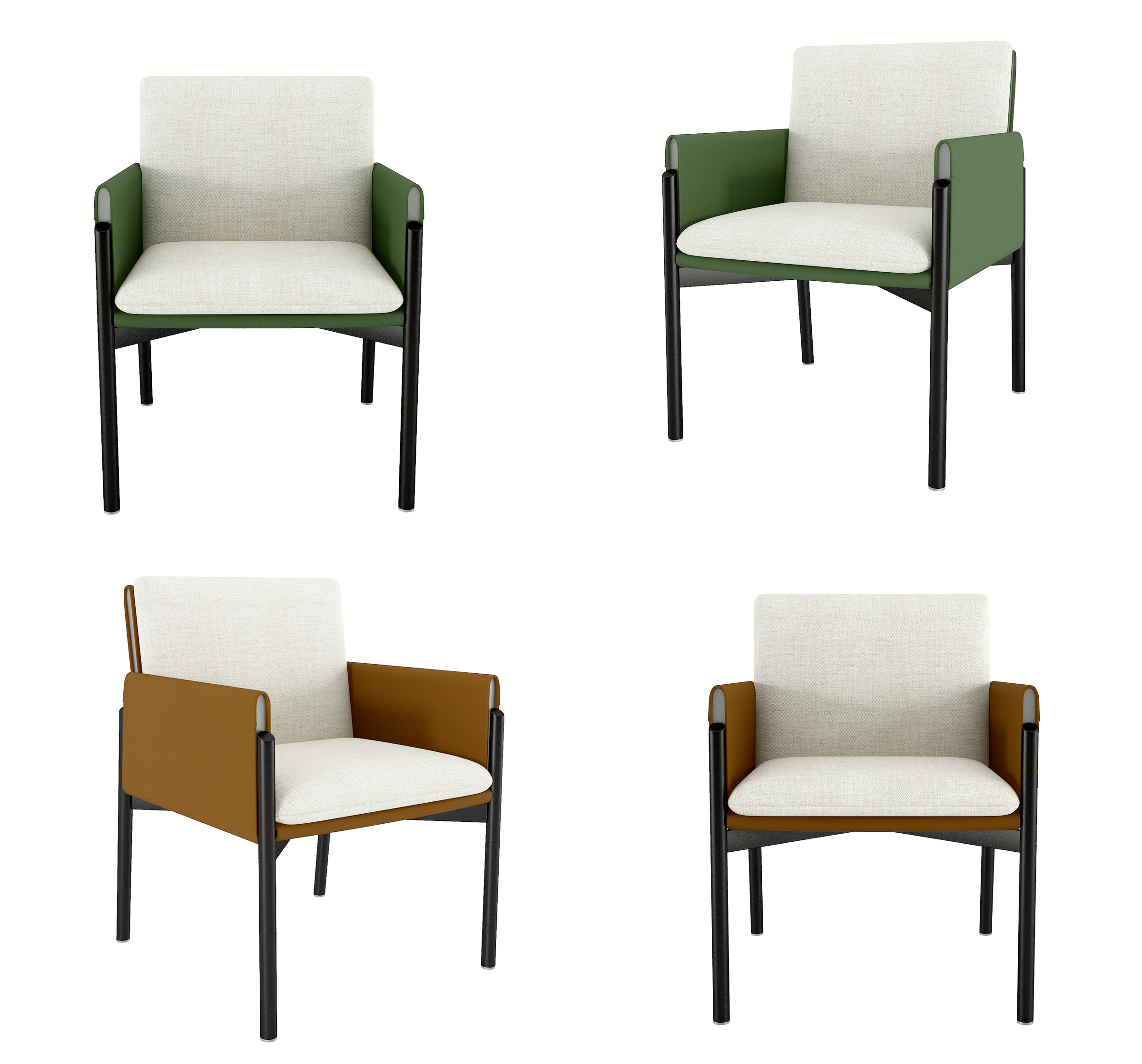 现代布艺餐椅,单椅,su草图模型下载