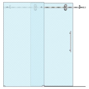 卫生间玻璃淋浴房隔断淋浴间 (8)su草图模型下载